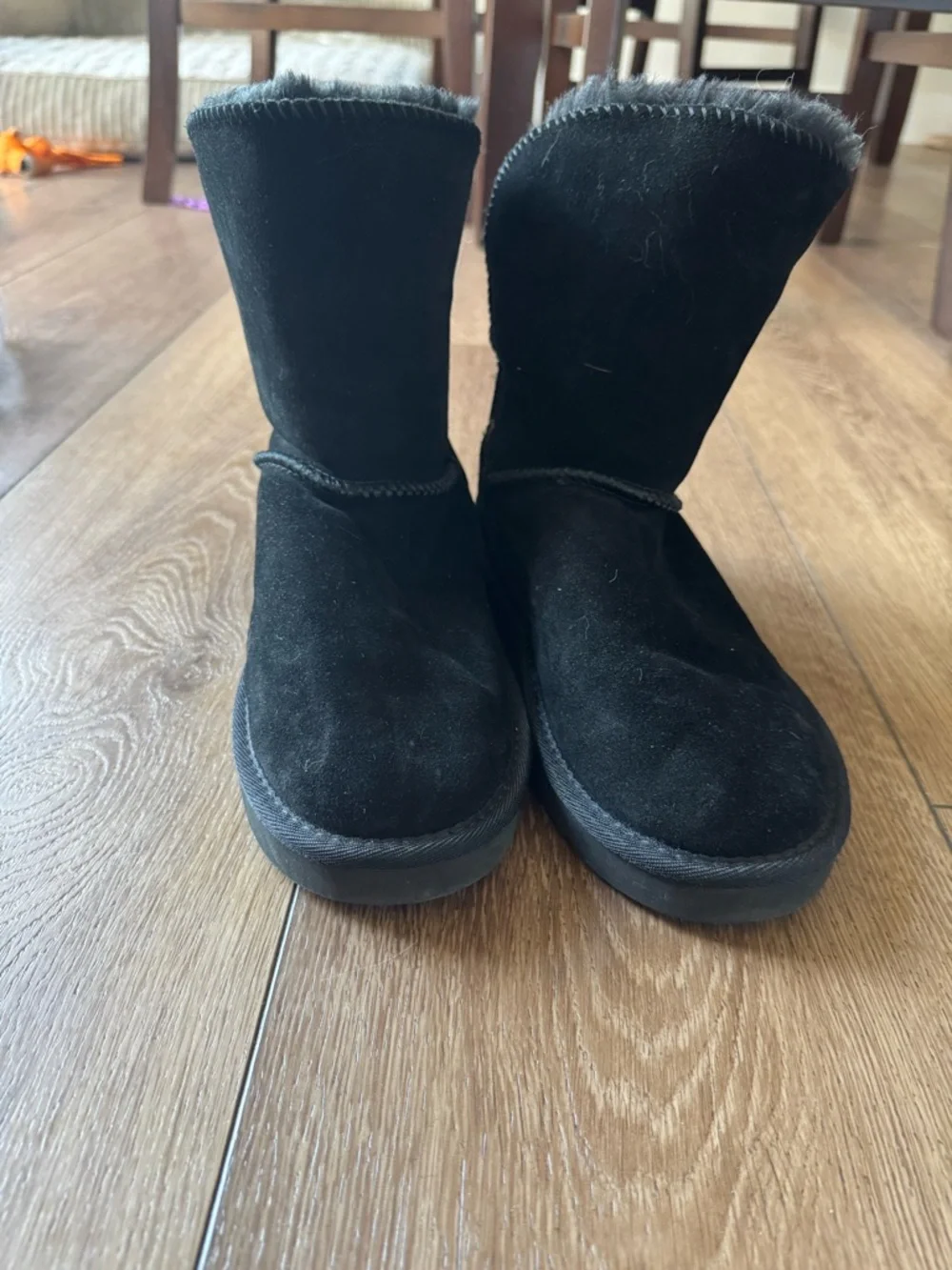 Style & Co Black Suede Winter Boots